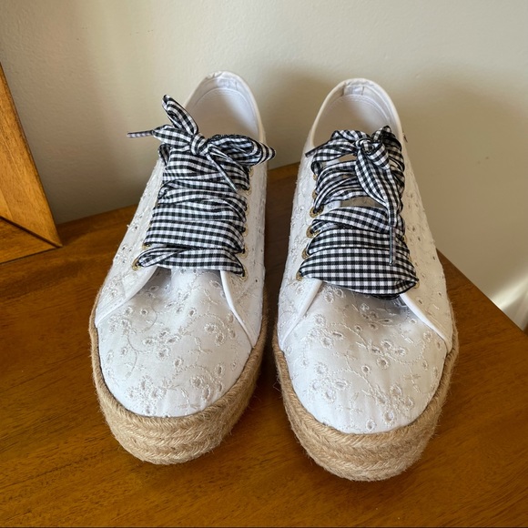 SUPERGA Sangallo Floral Eyelet gingham Sneakers 10 - Picture 4 of 11